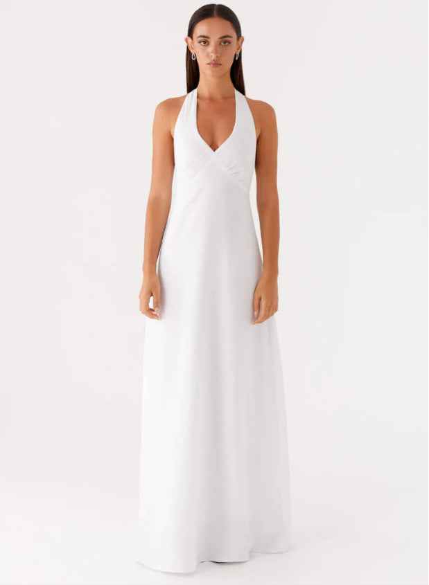 Summer Backless Lace Up Slim Fit Long Dress