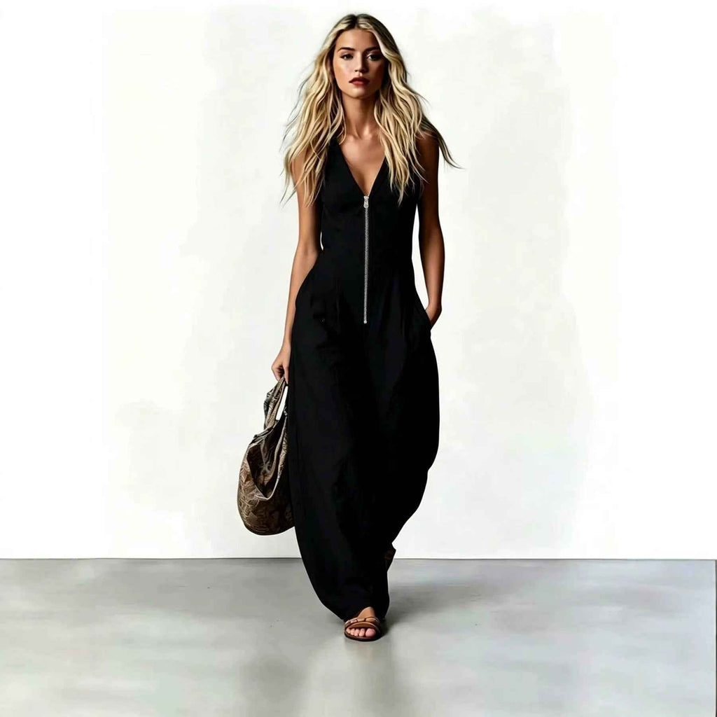 Womens Fashion Elegant Sleeveless Jumpsuit