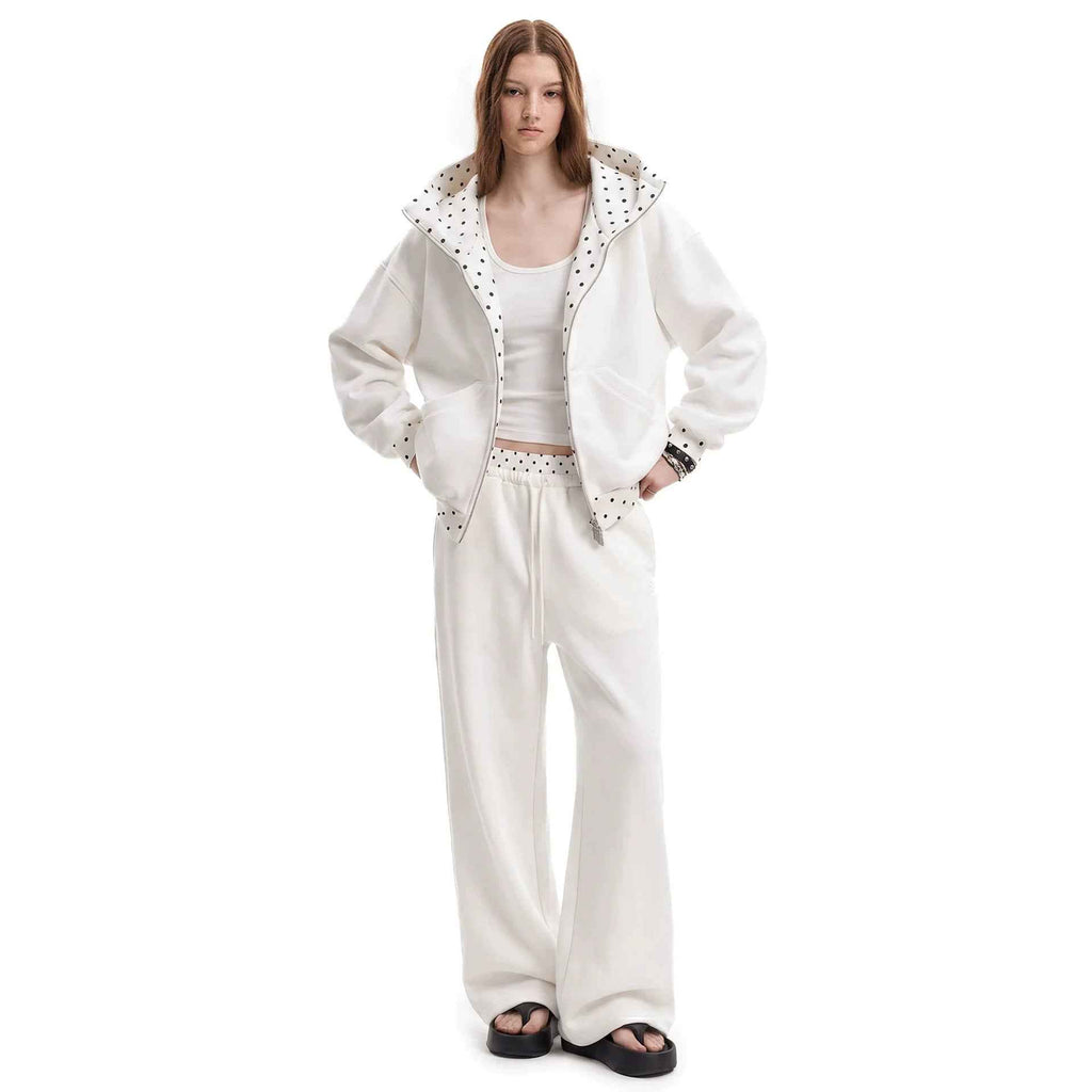 Womens Casual Loose Drawstring Pants Sports Suit
