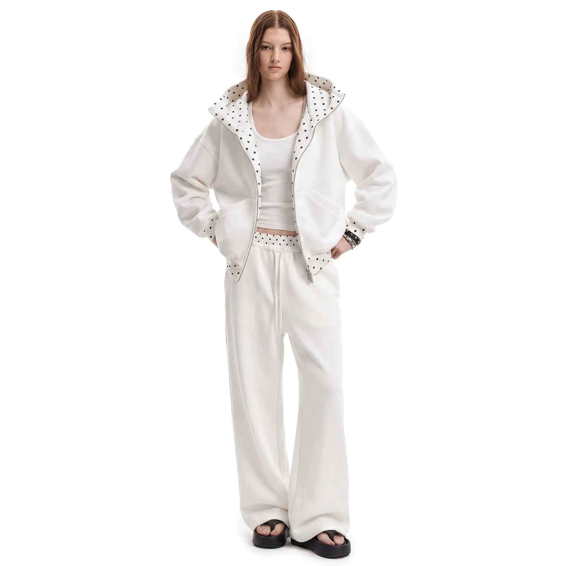 Womens Casual Loose Drawstring Pants Sports Suit