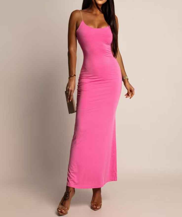 Elegant Sexy Strap Slim Fit Socialite Style Women's Dress