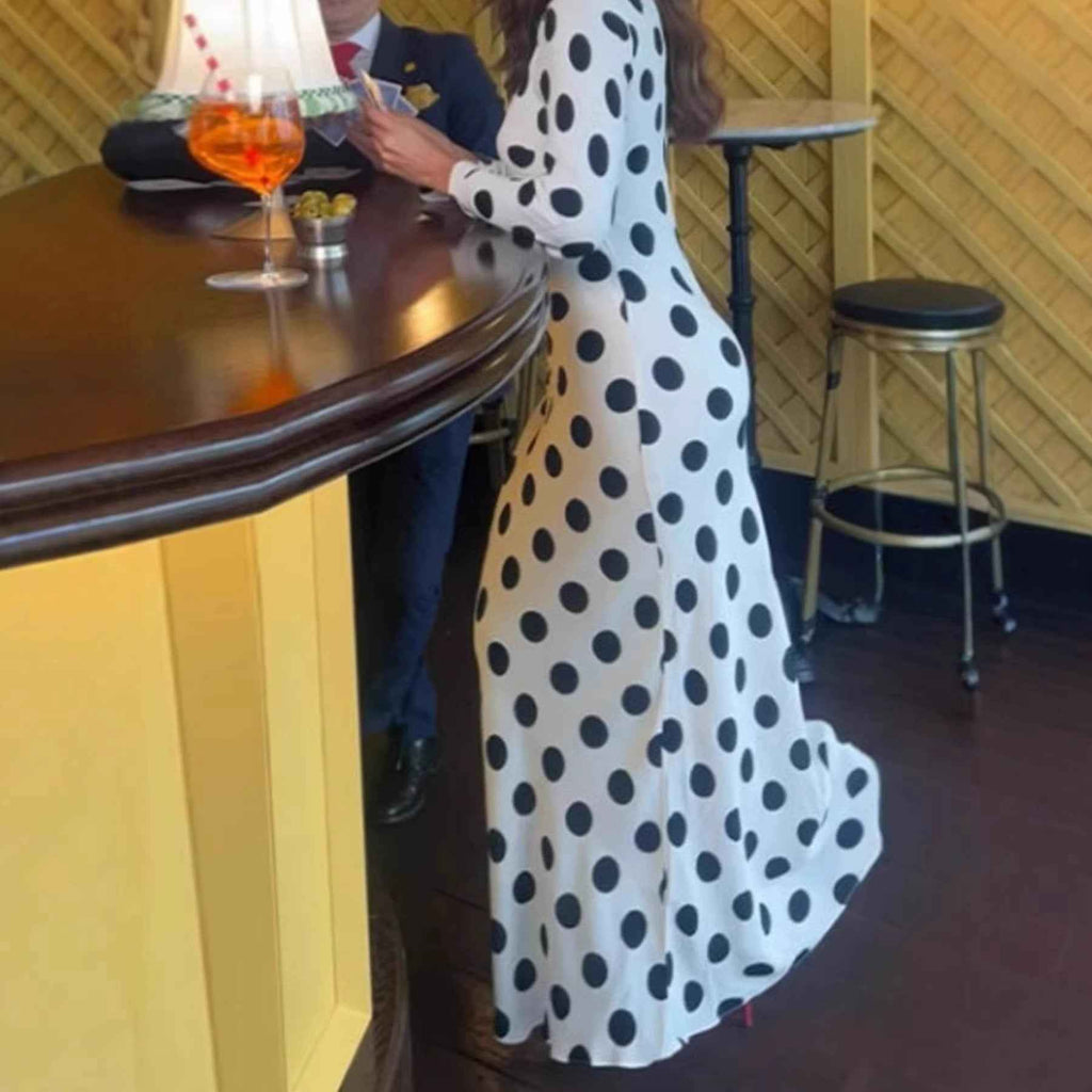 New Womens Slim-fit Long-sleeve Dress Elegant And Figure-flattering