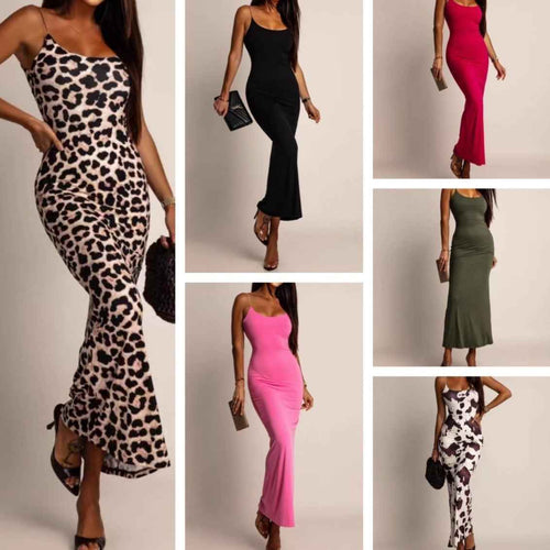 Elegant Sexy Strap Slim Fit Socialite Style Women's Dress