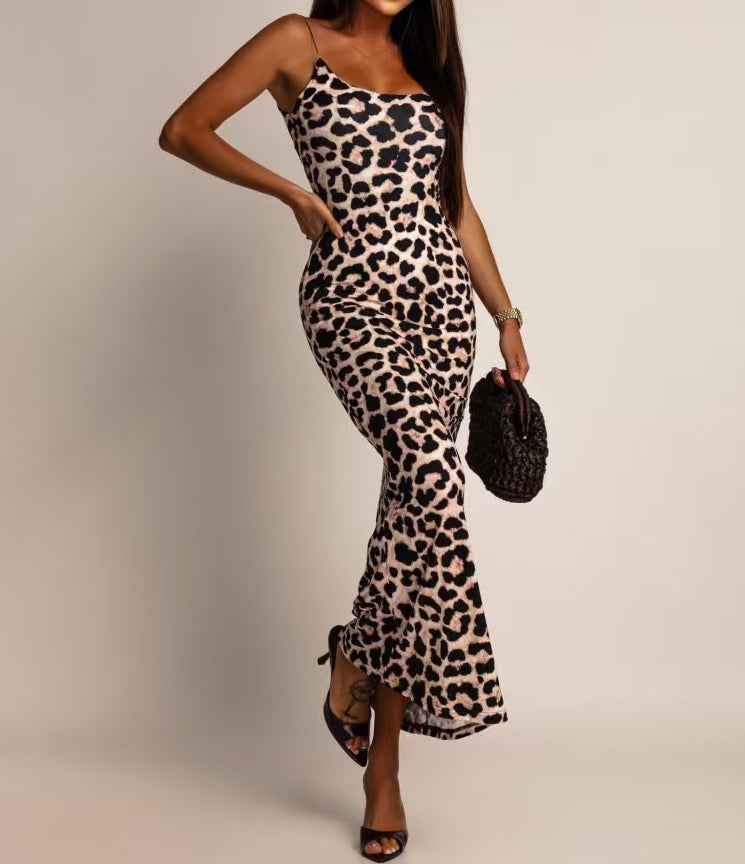 Elegant Sexy Strap Slim Fit Socialite Style Women's Dress