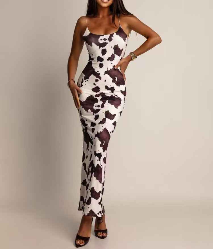 Elegant Sexy Strap Slim Fit Socialite Style Women's Dress