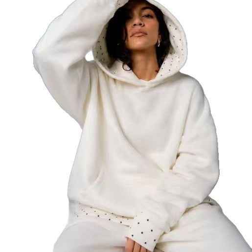 Womens Casual Loose Drawstring Pants Sports Suit