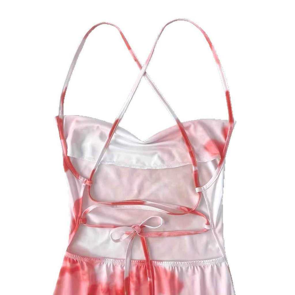 Womens Casual Resort-style Floral-print Dress