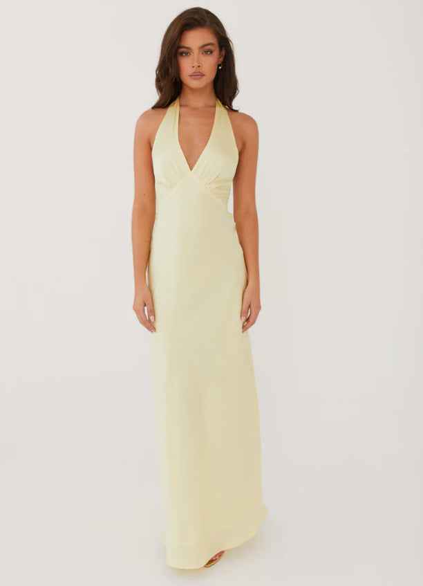 Summer Backless Lace Up Slim Fit Long Dress