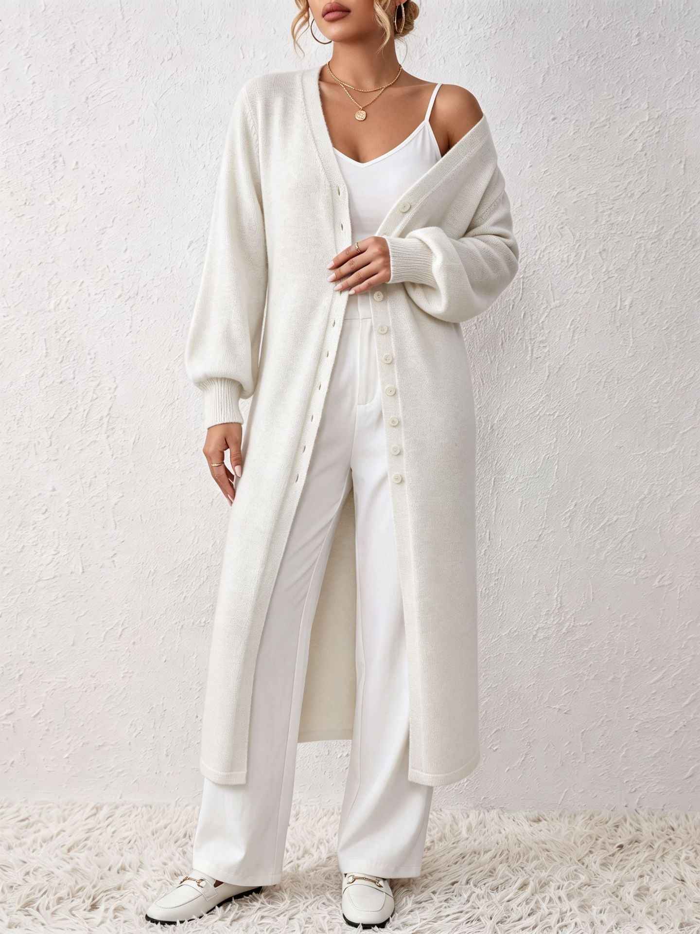 Fashionable Knitted Cardigan Dress