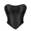 Figure-flattering Waist-cinching Strap-back Tube Top Shapewear