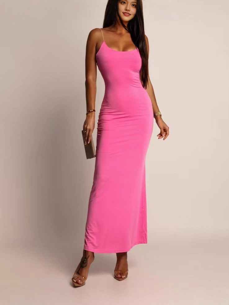 Elegant Sexy Strap Slim Fit Socialite Style Women's Dress