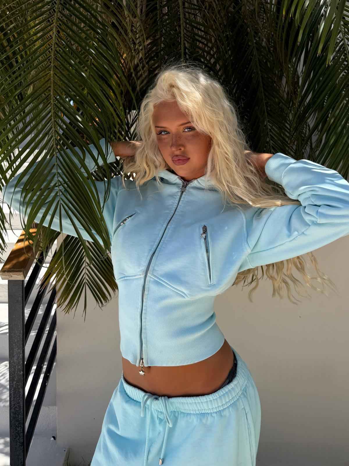 Retro Hooded Waist-cinched Long-sleeve Sweatshirt For Women