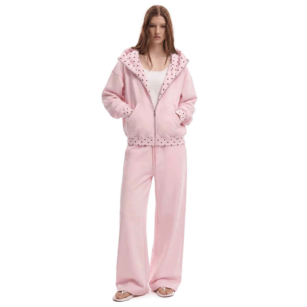 Womens Casual Loose Drawstring Pants Sports Suit