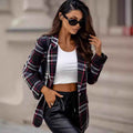 Casual And Chic Plaid Blazer For Women